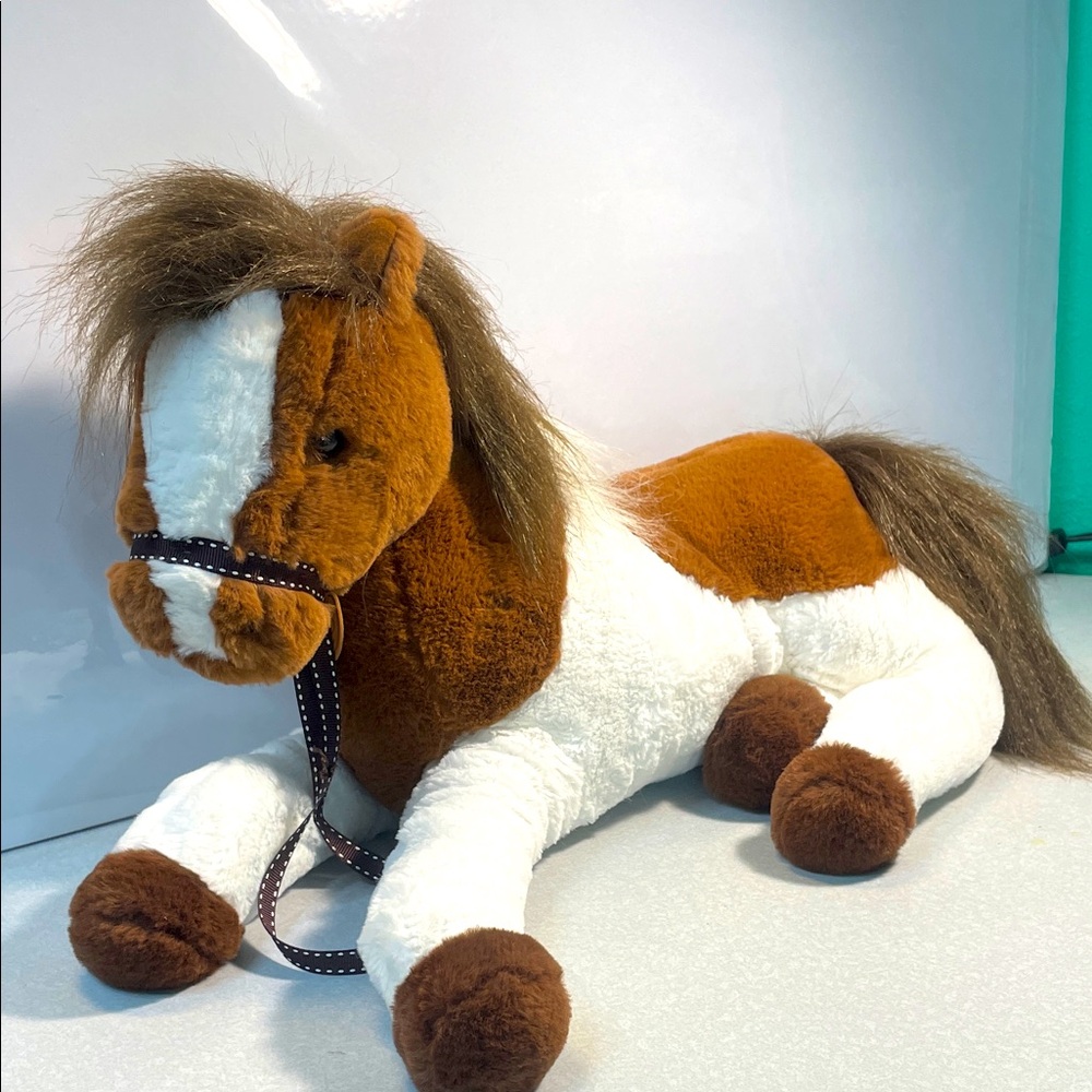 Breyer Brown and White Plush Horse